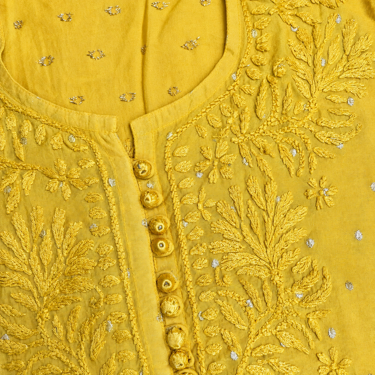 Hand |Embroidered Chanderi Zari Kurta II