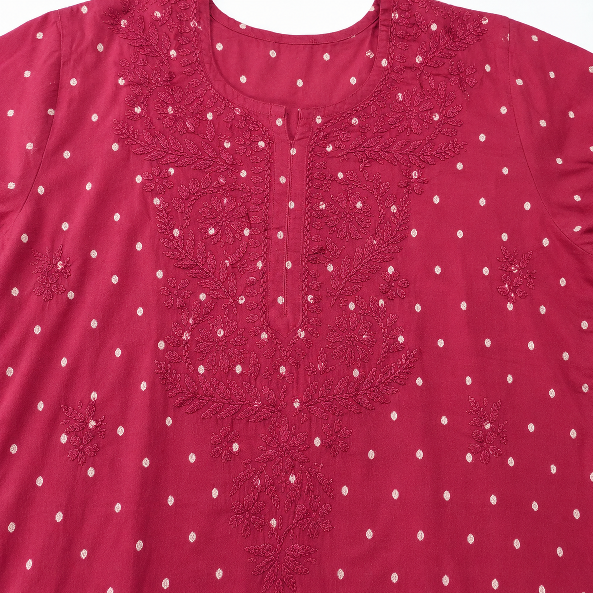 Hand Embroidered Chanderi Zari Kurta III