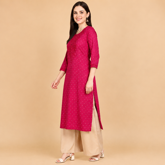 Hand Embroidered Chanderi Zari Kurta III